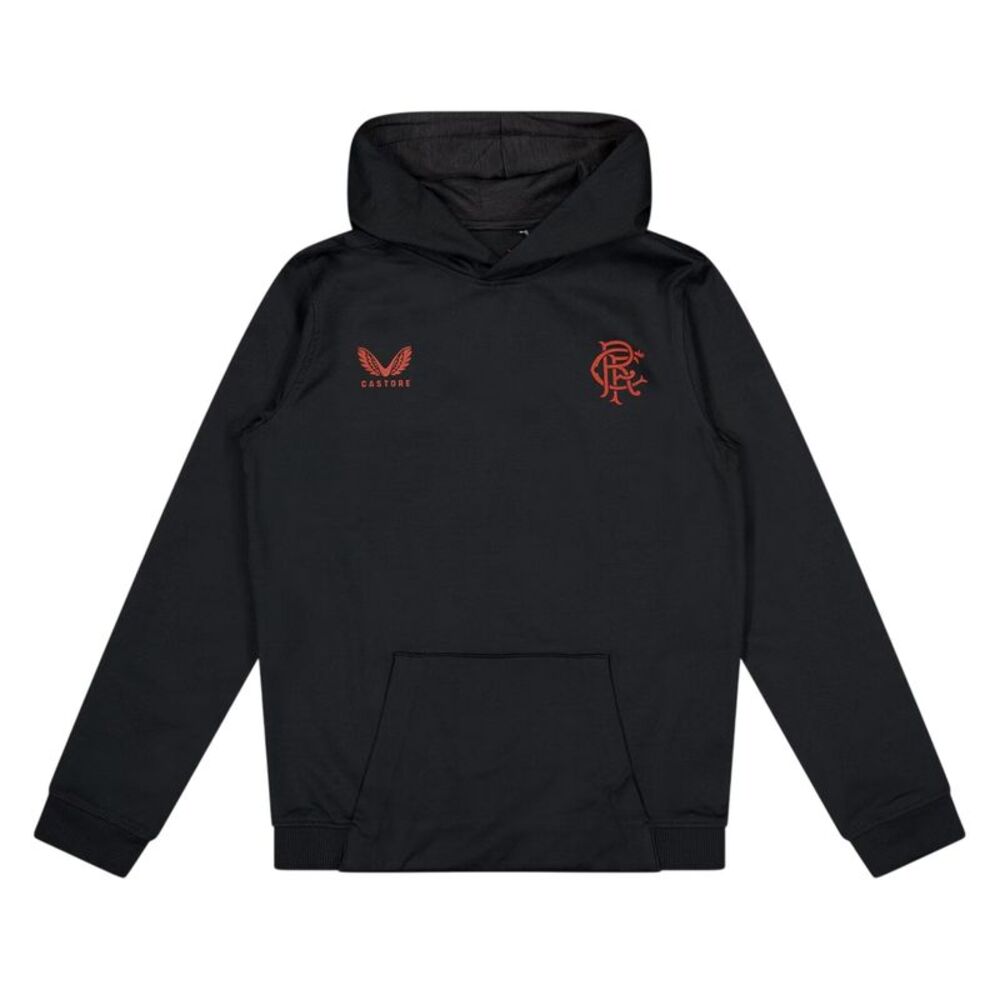 Castore Childrens/Kids Rangers FC Hoodie / Black